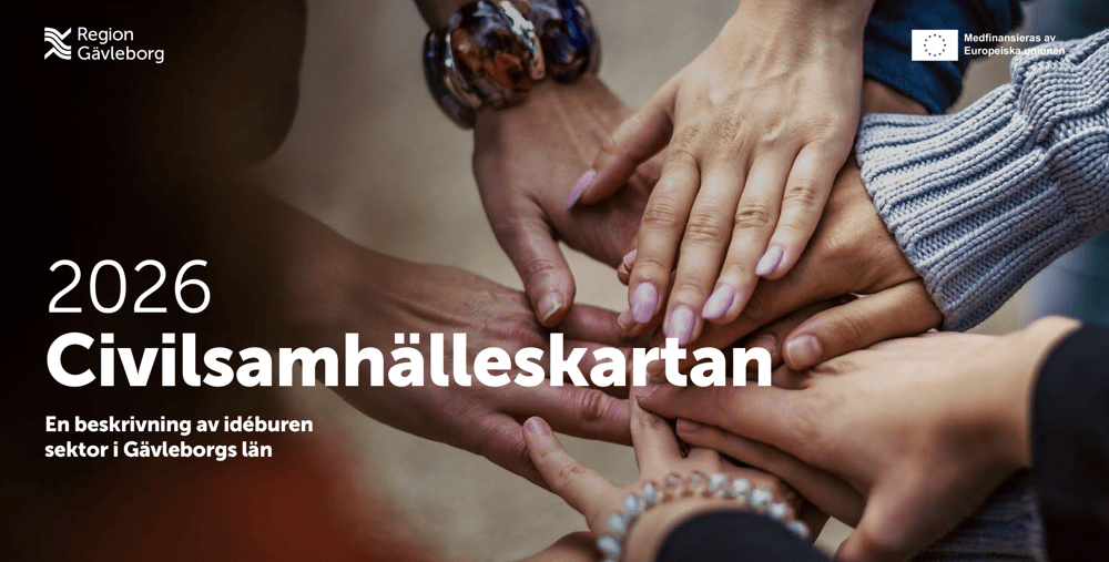 En grupp människor som slår ihop händerna. Omslagsbild på kartläggning