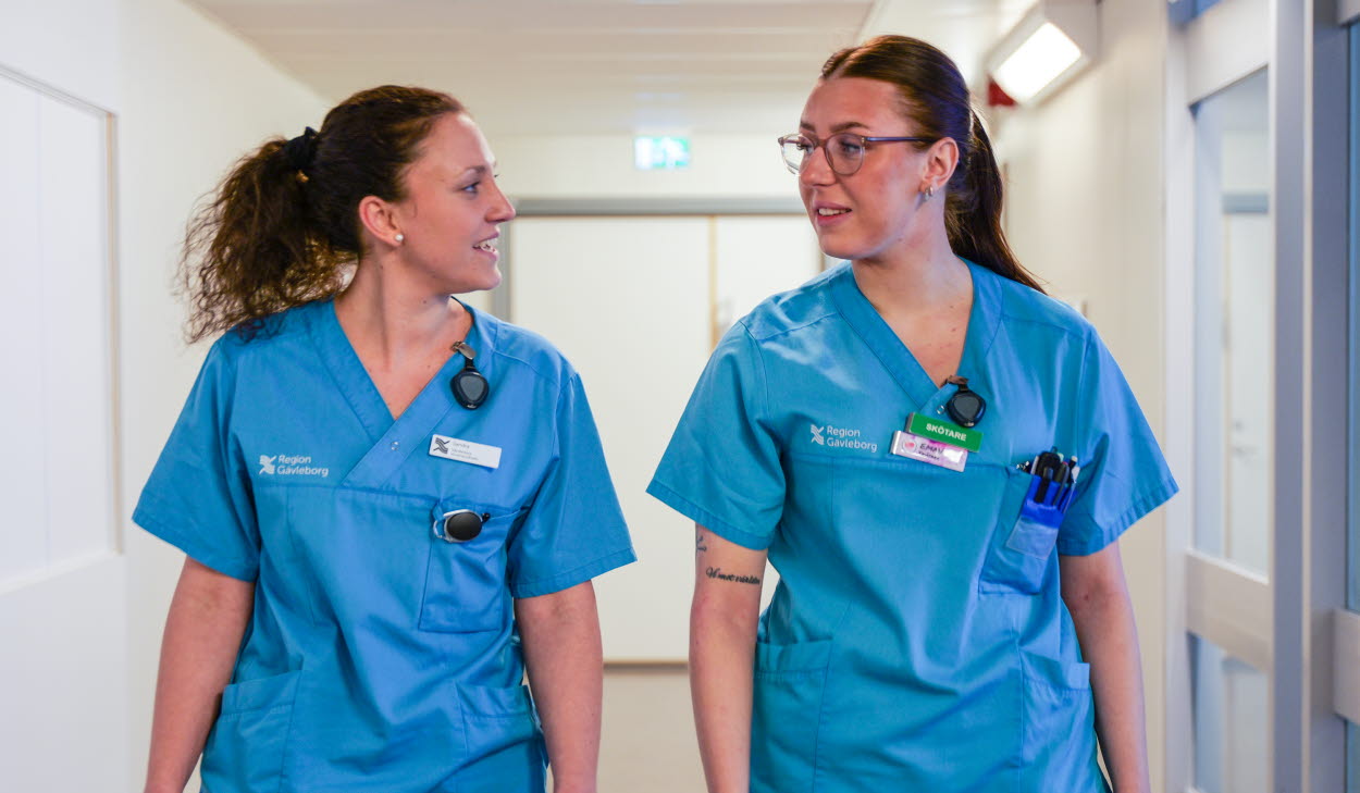 Sandra Hasselgren, skötare/vårdledare, Emma Jonsson, skötare psykiatrin Hudiksvall